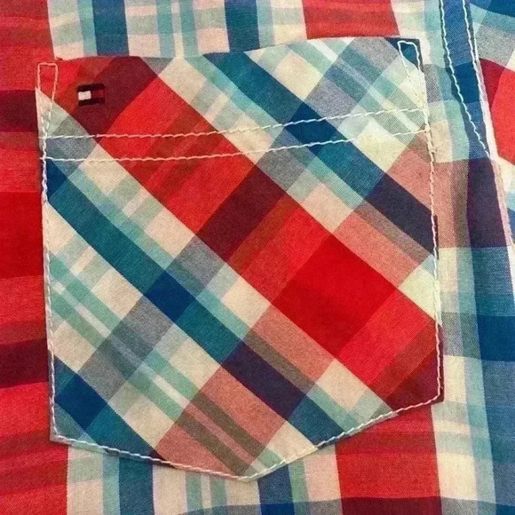 Tommy Hilfiger button down boy shirt (i2) - Picture 3 of 7